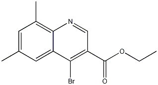 4-Bromo-6,8-dimethylquinoline-3-carboxylic acid ethyl ester CAS#: 1242260-80-5
