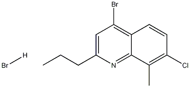 4-Bromo-7-chloro-8-methyl-2-propylquinoline hydrobromide CAS#: 1204812-02-1