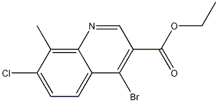 4-Bromo-7-chloro-8-methylquinoline-3-carboxylic acid ethyl ester CAS#: 1242260-84-9