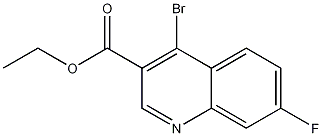 4-Bromo-7-fluoroquinoline-3-carboxylic acid ethyl ester CAS#: 1242260-18-9
