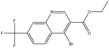 4-Bromo-7-(trifluoromethyl)quinoline-3-carboxylic acid ethyl ester CAS#: 1242260-62-3