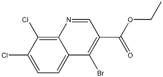4-Bromo-7,8-dichloroquinoline-3-carboxylic acid ethyl ester CAS#: 1242260-81-6