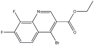 4-Bromo-7,8-difluoroquinoline-3-carboxylic acid ethyl ester CAS#: 1242260-86-1