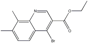 4-Bromo-7,8-dimethylquinoline-3-carboxylic acid ethyl ester CAS#: 1242260-31-6