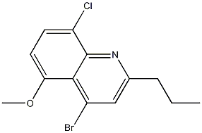 4-Bromo-8-chloro-5-methoxy-2-propylquinoline CAS#: 1189105-76-7