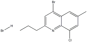 4-Bromo-8-chloro-6-methyl-2-propylquinoline hydrobromide CAS#: 1204811-55-1