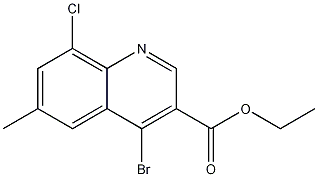 4-Bromo-8-chloro-6-methylquinoline-3-carboxylic acid ethyl ester CAS#: 1242260-22-5