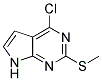 4-CHLORO-2-(METHYLTHIO)-7H-PYRROLO[2,3-D]PYRIMIDINE CAS#: 1092352-49-2