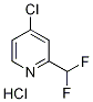 4-Chloro-2-(difluoromethyl)pyridine hydrochloride CAS#: 1193104-11-8