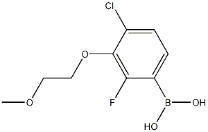 4-Chloro-2-fluoro-3-(2-methoxyethoxy)phenylboronic acid CAS#: 1256346-26-5
