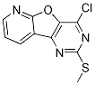 4-Chloro-2-(methylsulfanyl)pyrido[3',2':4,5]furo-[3,2-d]pyrimidine CAS#: 1198475-41-0