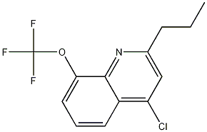 4-Chloro-2-propyl-8-trifluoromethoxyquinoline CAS#: 1153002-19-7