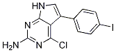 4-Chloro-5-(4-iodophenyl)-7H-pyrrolo[2,3-d]pyrimidin-2-amine CAS#: 1204298-64-5