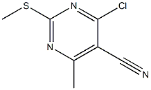 4-Chloro-6-Methyl-2-(Methylthio)pyriMidine-5-carbonitrile CAS#: 1208170-17-5