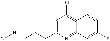 4-Chloro-7-fluoro-2-propylquinoline hydrochloride CAS#: 1204811-53-9
