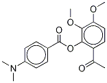 4-(DiMethylaMino)benzoic Acid 6-Acetyl-2,3-diMethoxyphenyl Ester CAS#: 1205548-01-1