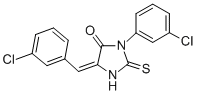 4-Imidazolidinone, 3-(3-chlorophenyl)-5-((3-chlorophenyl)methylene)-2- thioxo- CAS#: 71240-09-0