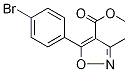 4-Isoxazolecarboxylic acid, 5-(4-broMophenyl)-3-Methyl-, Methyl ester CAS#: 1228689-61-9