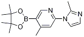 4-Methyl-2-(2-Methyl-1H-iMidazol-1-yl)-5-(4,4,5,5-tetraMethyl-1,3,2-dioxaborolan-2-yl)pyridine CAS#: 1351995-06-6