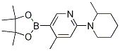 4-Methyl-2-(2-Methylpiperidin-1-yl)-5-(4,4,5,5-tetraMethyl-1,3,2-dioxaborolan-2-yl)pyridine CAS#: 1351206-46-6