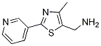 (4-Methyl-2-pyrid-3-yl-1,3-thiazol-5-yl)methylamine , 97% CAS#: 1082141-24-9