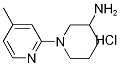 4'-Methyl-3,4,5,6-tetrahydro-2H-[1,2']bipyridinyl-3-ylaMine hydrochloride, 98+% C11H18ClN3, 分子量 227.73 CAS#: 1185312-35-9