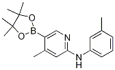 4-Methyl-5-(4,4,5,5-tetraMethyl-1,3,2-dioxaborolan-2-yl)-N-M-tolylpyridin-2-aMine CAS#: 1354911-21-9