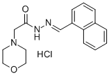 4-Morpholineacetic acid, 2-(1-naphthylmethylene)hydrazide, hydrochlori de CAS#: 72606-47-4