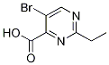 4-PyriMidinecarboxylic acid, 5-broMo-2-ethyl- CAS#: 1235450-86-8