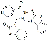 4-Pyridinecarboxylic acid 2,2-bis[[2-thioxobenzothiazol-3(2H)-yl]methyl] hydrazide CAS#: 71085-96-6