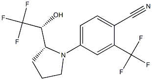 4-((R)-2-((R)-2,2,2-trifluoro-1-hydroxyethyl)pyrrolidin-1-yl)-2-trifluoroMethyl)benzonitrile(LGD-4033) CAS#: 1165910-22-4