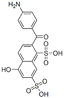 4-aminobenzoyl-5-hydroxynaphthalene-1,7-disulphonic acid CAS#: 71436-93-6