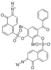 4-benzoyl-2,6-dibromo-1,3-phenylene bis(6-diazo-5,6-dihydro-5-oxonaphthalene-1-sulphonate) CAS#: 71241-63-9