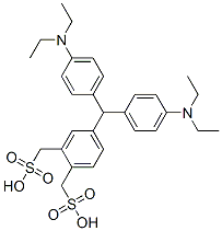 4-(bis(4-(diethylamino)phenyl)methyl)benzene-1,2-dimethanesulfonic acid CAS#: 71297-11-5