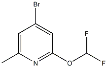 4-broMo-2-(difluoroMethoxy)-6-Methylpyridine CAS#: 1227184-58-8
