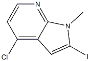 4-chloro-2-iodo-1-Methyl-1H-pyrrolo[2,3-b]pyridine CAS#: 1312581-09-1