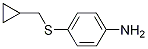 4-((cyclopropylMethyl)sulfanyl)aniline CAS#: 1156171-80-0