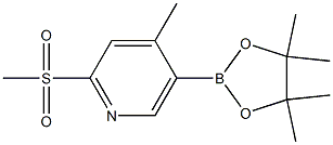 4-methyl-5-(4,4,5,5-tetramethyl-1,3,2-dioxaborolan-2-yl)-2-(methylsulfonyl)pyridine CAS#: 1353745-98-8