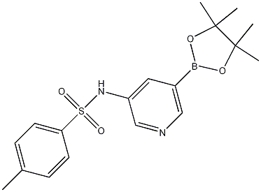 4-methyl-N-(5-(4,4,5,5-tetramethyl-1,3,2-dioxaborolan-2-yl)pyridin-3-yl)benzenesulfonamide CAS#: 1162681-06-2