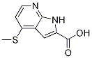4-(methylthio)-1H-pyrrolo[2,3-b]pyridine-2-carboxylic acid CAS#: 1256833-38-1
