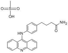 4-(p-(9-Acridinylamino)phenyl)butyramide methanesulfonate CAS#: 71798-49-7