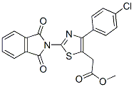 4-(p-Chlorophenyl)-2-(1,3-dioxo-1H-isoindol-2-yl)-5-thiazoleacetic acid methyl ester CAS#: 71013-48-4