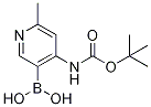 4-[(tert-Butoxycarbonyl)aMino]-6-Methylpyridine-3-boronic acid CAS#: 1310384-83-8