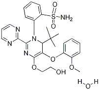 4-tert-butyl-N-(6-(2-hydroxyethoxy)-5-(2-Methoxyphenoxy)-2,2'-bipyriMidin-4-yl)benzenesulfonaMide hydrate CAS#: 1196074-08-4