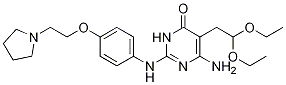 4(3H)-PyriMidinone, 6-aMino-5-(2,2-diethoxyethyl)-2-[[4-[2-(1-pyrrolidinyl)ethoxy]phenyl]aMino]- CAS#: 1245648-59-2