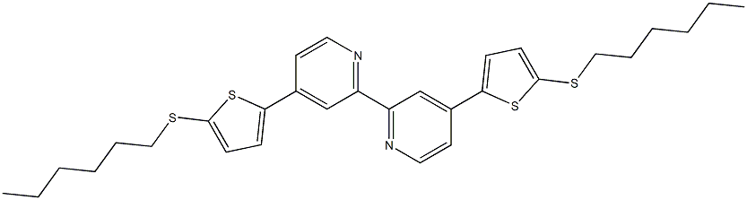 4,4'-Bis(5-(hexylthio)thiophen-2-yl)-2,2'-bipyridine CAS#: 1146182-96-8