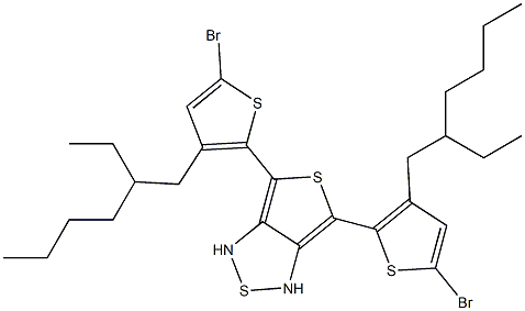 4,6-bis(5'-bromo-3'-(2-ethylhexyl)thien-2'-yl)thieno[3,4-c][1,2,5]thiadiazole CAS#: 1314359-44-8