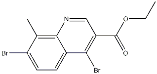 4,7-Dibromo-8-methylquinoline-3-carboxylic acid ethyl ester CAS#: 1242260-52-1