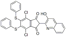 4,7-Dichloro-2-(3-hydroxy-2-quinolinyl)-5,6-bis(phenylthio)-1H-indene-1,3(2H)-dione CAS#: 71566-79-5
