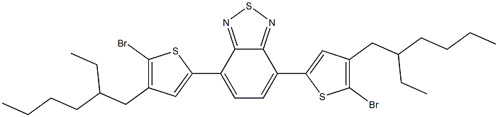 4,7-bis[5-bromo-4-(2-ethyhexyl)-2-thienyl]-2,1,3-benzothiadiazole CAS#: 1246949-11-0